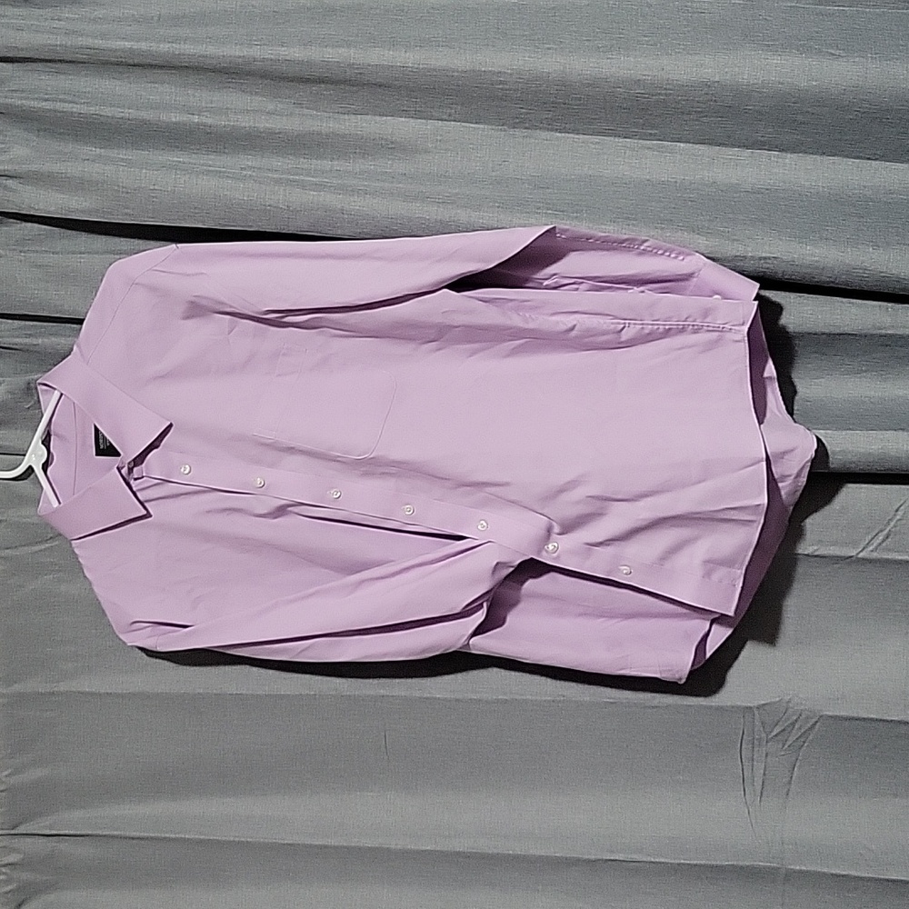 NORDSTROM non-iron trim fit shirt. 17 1/2. 34/35
